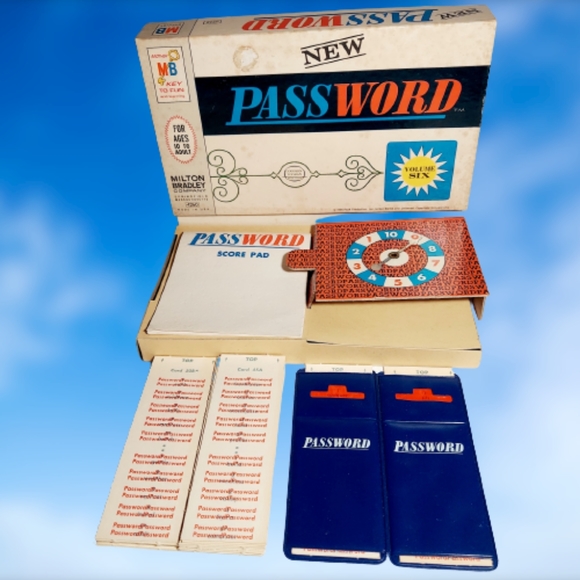 Vintage Password Game 6th Edition By Milton Bradley - Picture 2 of 8